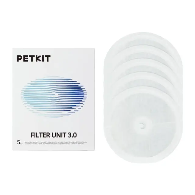 PETKIT Accessory - Filter Unit 3.0 5 pcs for EverSweet Solo SE, Solo 2, 3 Pro & 3 Pro UVC (P4161) (PTKP4161)