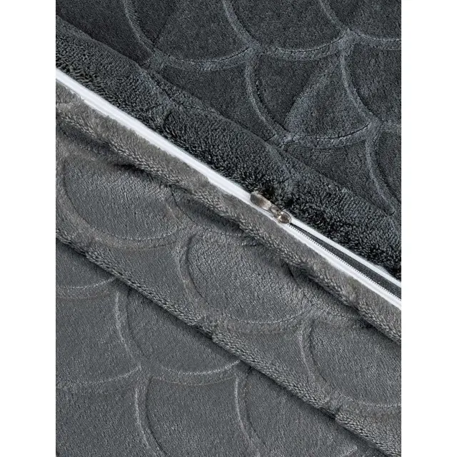 Παπλωματοθήκη NEVOLA ANTHRACITE MADI μονή: 160 x 220 εκ. 2