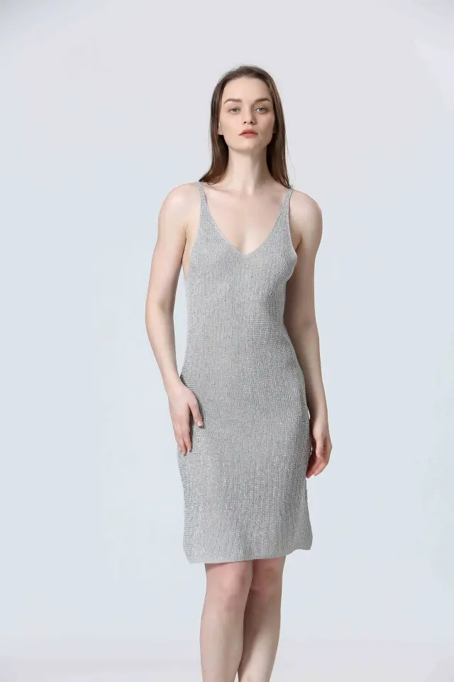 SEE U SOON KNIT DRESS (S25103014-GREY) - M/L