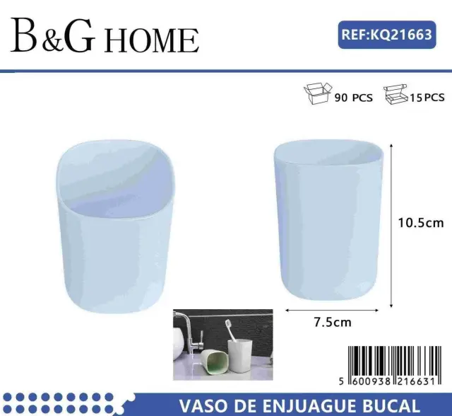 Θήκες οδοντόβουρτσας πλαστικές σε σετ 5Χ - Light Blue - 21663 2