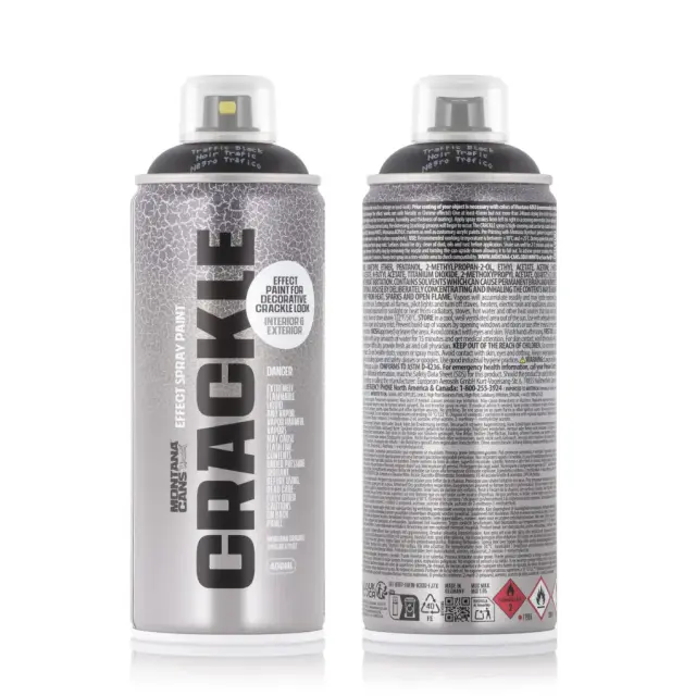 Montana Crackle Effect Spray Paint 400ml EC7000-Squirrel Grey 2