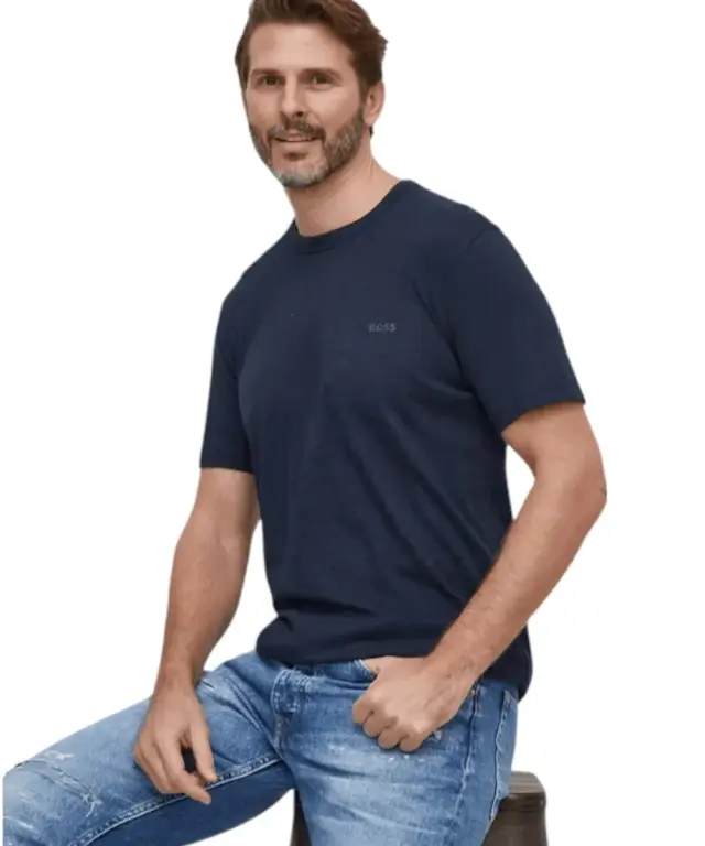 Hugo Boss - Ανδρικό T-shirt Tegood Regular Fit 50508243-404 Μπλε Σκούρο