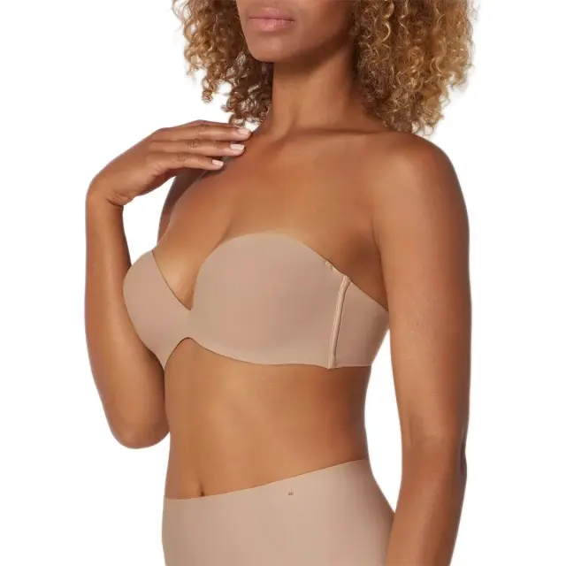 Triumph Γυναικείο Strapless Σουτιέν Stepy Soft 01 WDP με Αποσπώμενες Τιράντες, Χρώμα Smooth Skin - 80C 2