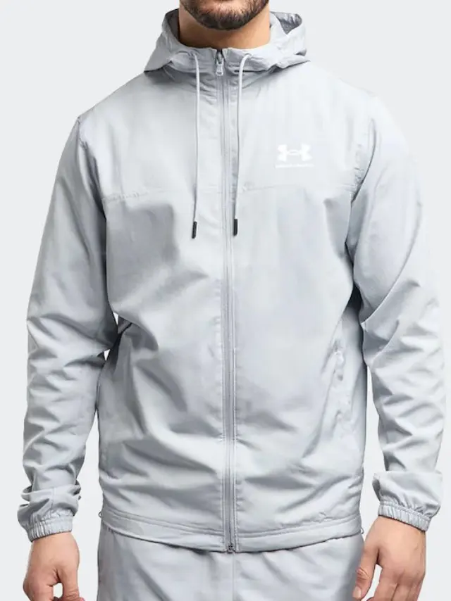 Under Armour Rival Windbreaker Gray 1390149-011 - 2XL