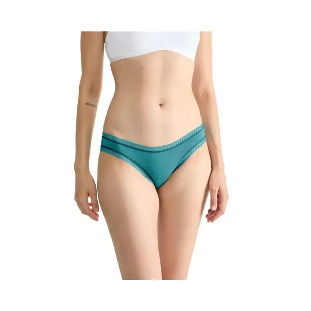 Sloggi Γυναικείο Slip GO Crush Mini - Τριπλό Πακέτο, Χρώμα Mint-Petrol-Mint Print 2