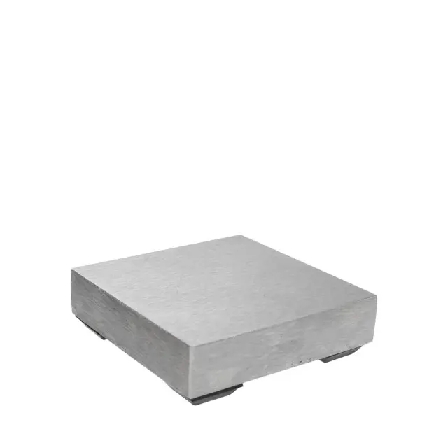 Ατσάλινη Επιφάνεια Εργασίας 5x5cm h10mm με Λαστιχένια Ποδαράκια
