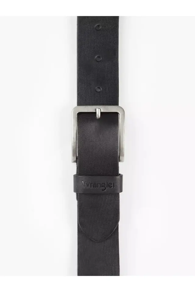 Wrangler STRUCTURED BELT W0F1U1100 Δερμάτινη Ζώνη - Black - 105 2