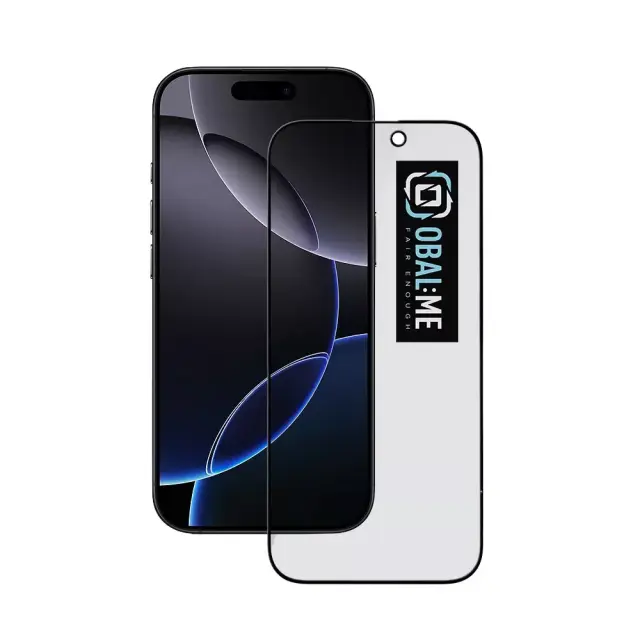 OBAL:ME Privacy 5D Glass Screen Protector for Apple iPhone 16 Pro Black