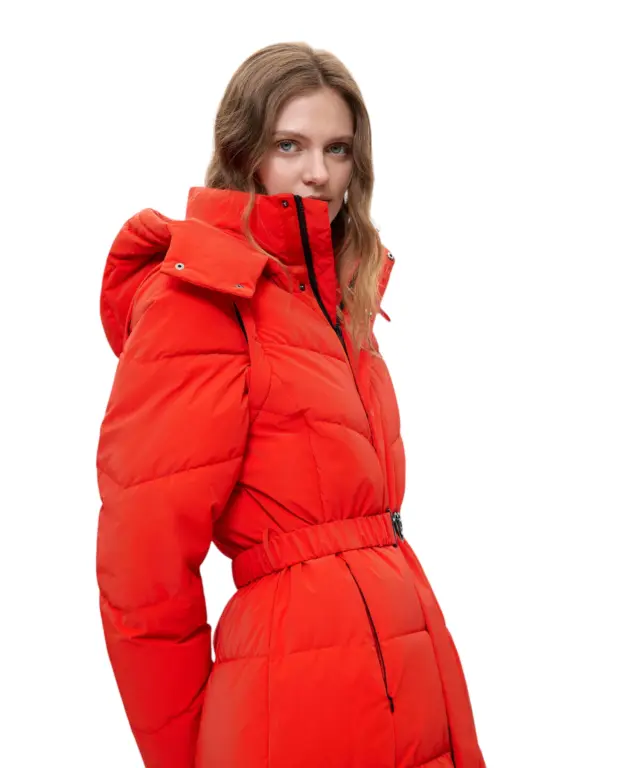 Desigual - Γυναικείο Μακρύ Φουσκωτό Μπουφάν Miltien 26WWEW52-7002 Πορτοκαλί 3