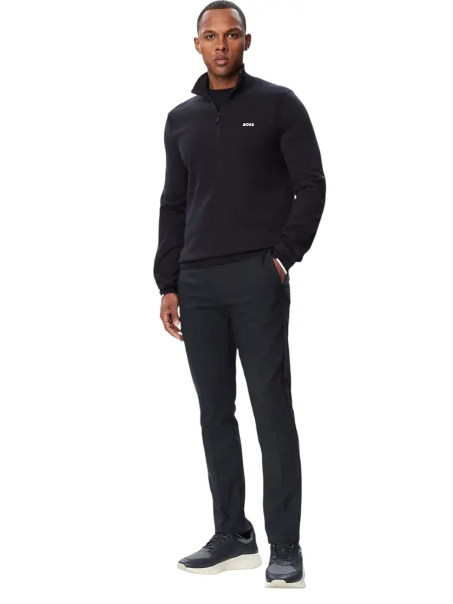 Hugo Boss - Ανδρικό Παντελόνι Slim Fit Tr Commuter SL NextCo 50569813-402 Μπλε Σκούρο 2