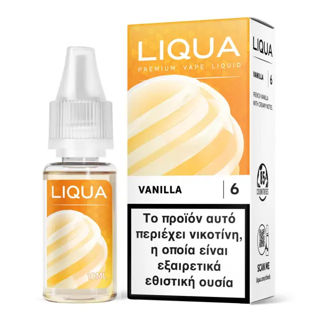 Liqua Vanilla 6mg 10ml Υγρό Αναπλήρωσης