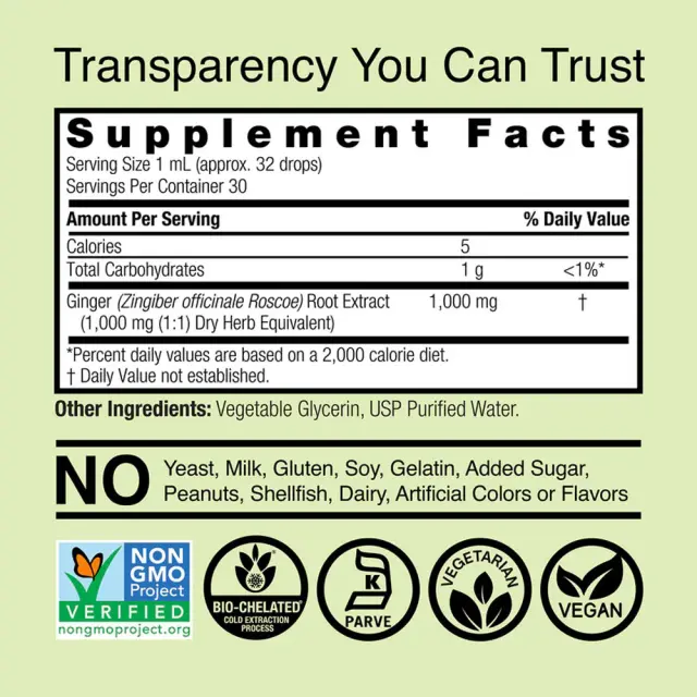 Nature's Answer Ginger Extract 2
