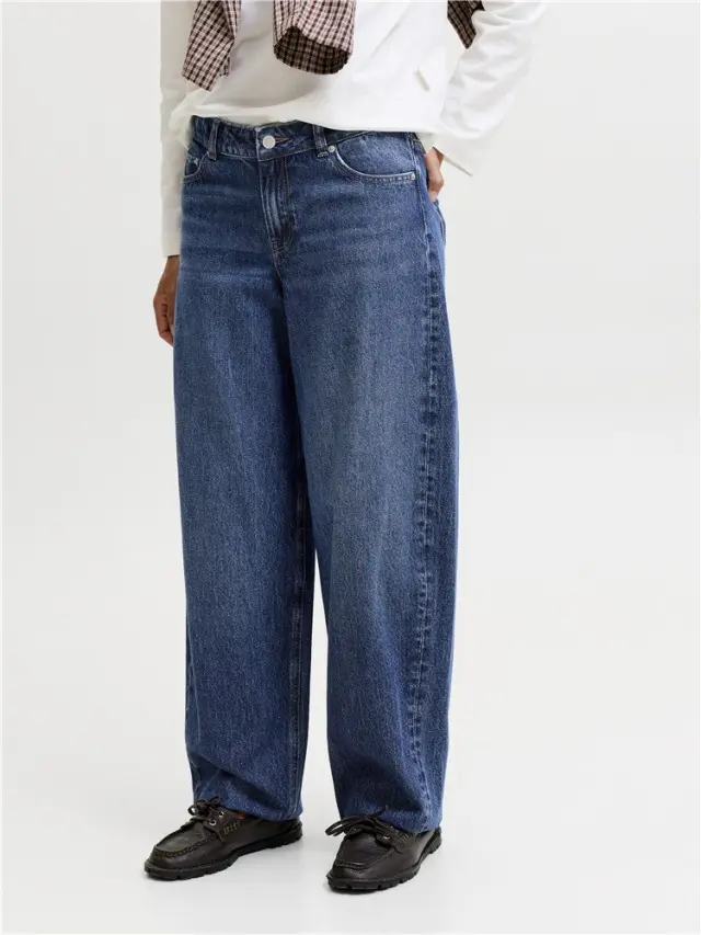 Γυναικείο Barrel Jean Παντελόνι σε Μπλε Denim, JXFUJI BARREL, JJXX - 28