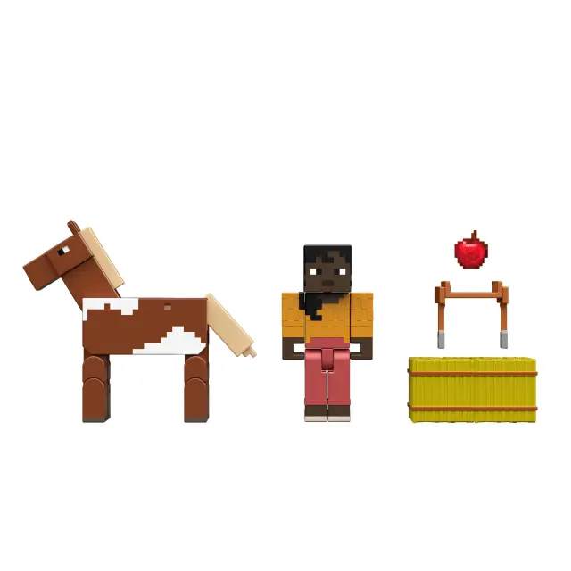 MINECRAFT CORE FIGURE 2-PACK - Stable Master Makena & Horse - Toys