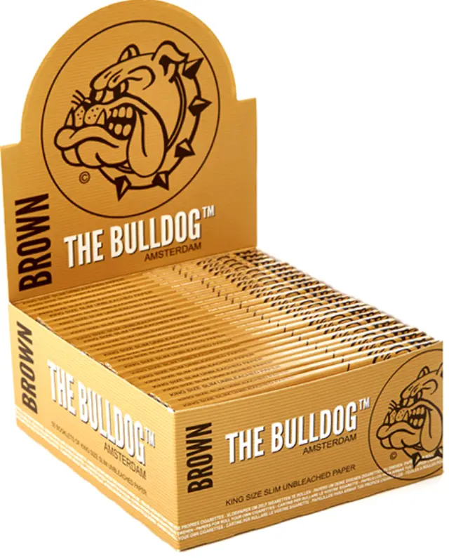 The Bulldog Χαρτάκια - Ακατέργαστο 33φ. - King Size Slim 50τεμ.