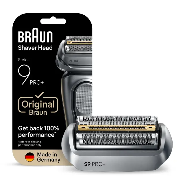 Braun - Series 9 PRO+ Electric Shaver - ORIGINAL Replacement Head, 96M - Silver - Health and Personal Care