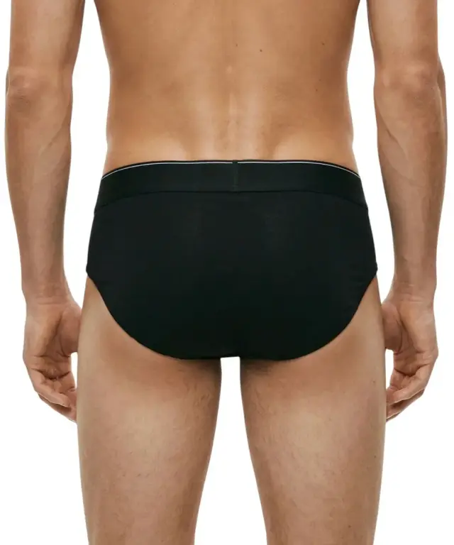 Calvin Klein - Ανδρικά Σλιπ 3Pack Graphic Monogram Cotton Stretch LV00NB4471-UB1 Μαύρο - S 3