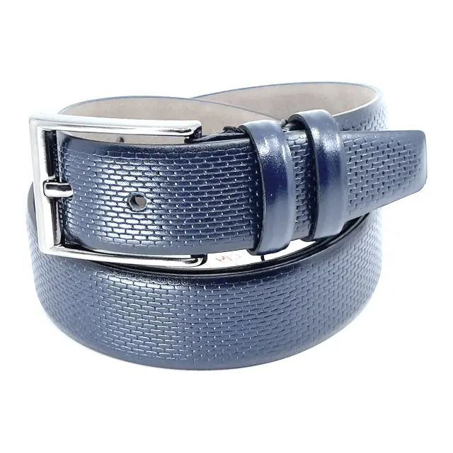 Μπλε Ζώνη P.U. Leather 3,5 cm - 135cm