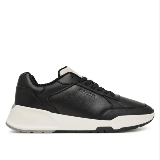 Ανδρικά Δερμάτινα Sneakers Calvin Klein HM0HM02309-00Y Μαύρα Μαύρο - 45