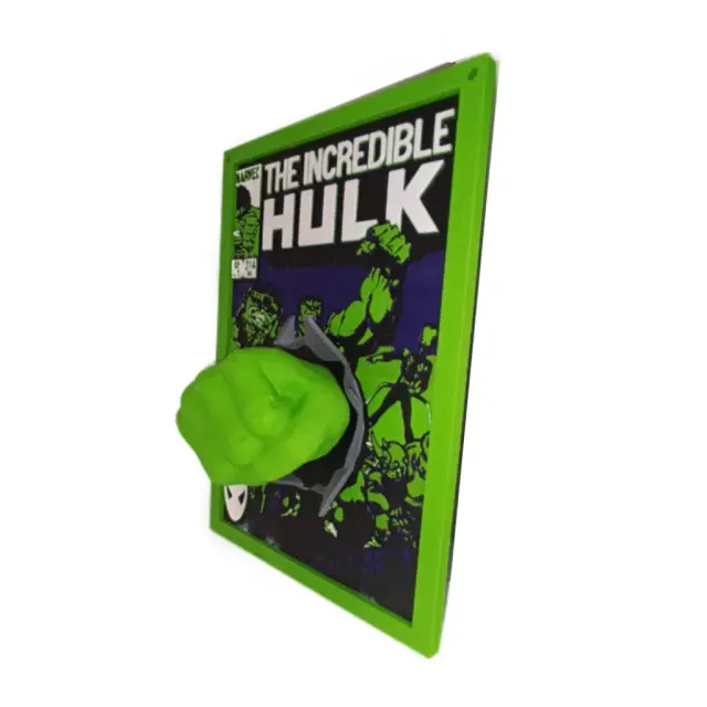 3D Printed Hulk Comic Cover Pop Out - Handmade 2