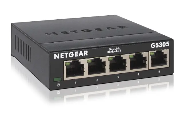 NetGear GS305 v3 Unmanaged L2 Switch με 5 Θύρες Gigabit (1Gbps) Ethernet