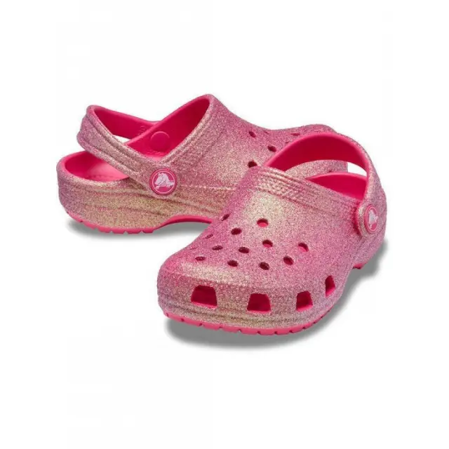 Crocs Classic Iridescent Glitter Clog (PS) (210986-6ZQ) - Φούξια - 33-34 3