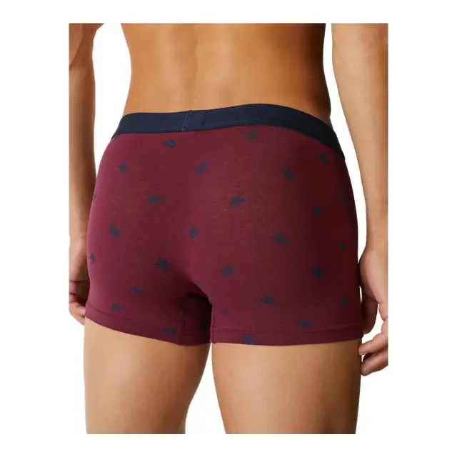 Tommy Hilfiger Ανδρικό Boxer TH Monogram Jersey Trunk, Χρώμα Cmd Small Deep Rouge - S 3