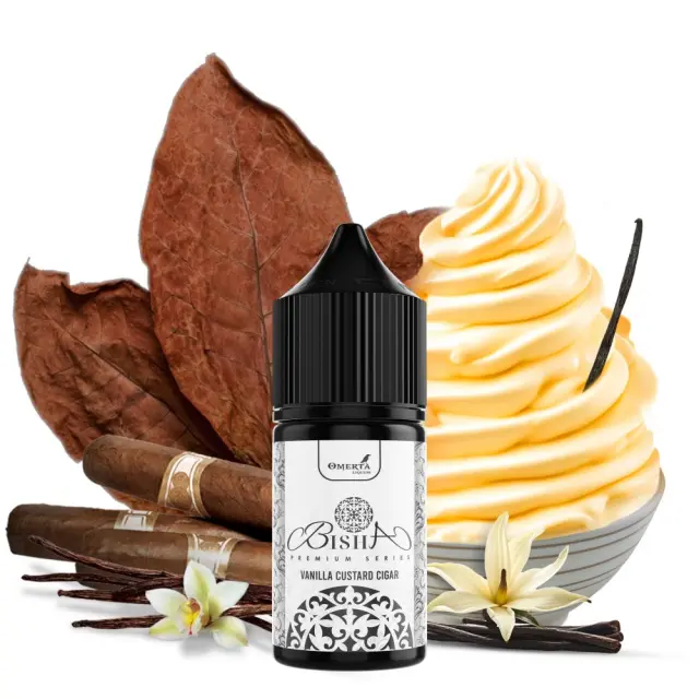 Vanilla Custard Cigar 5ml (30ml) - Bisha Premium by Omerta