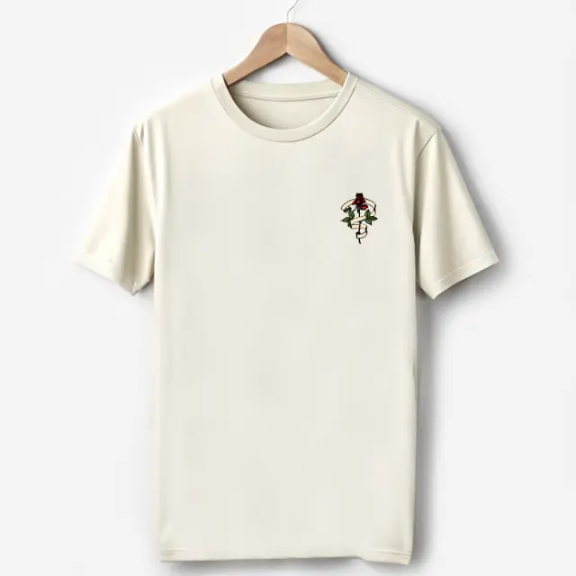 T-shirt Noshame® Signature Off-white με Τύπωμα Rose - 122331 - XXL 2