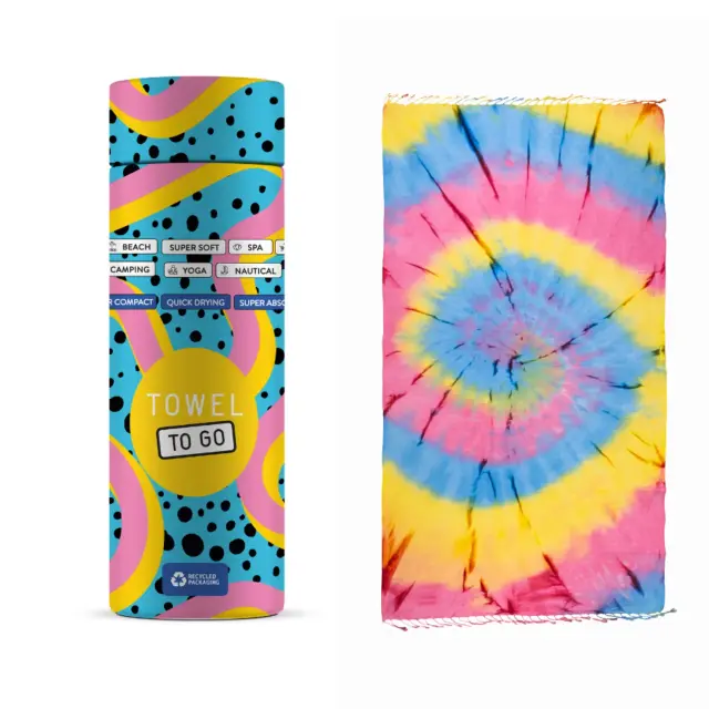 Towel To Go Tie Dye Πετσέτες Θαλάσσης MultiColor