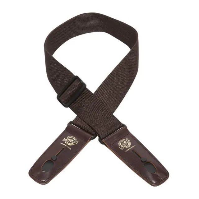 Lock-It Poly Pro 2" Ζώνη Κιθάρας - Μπάσου Καφέ