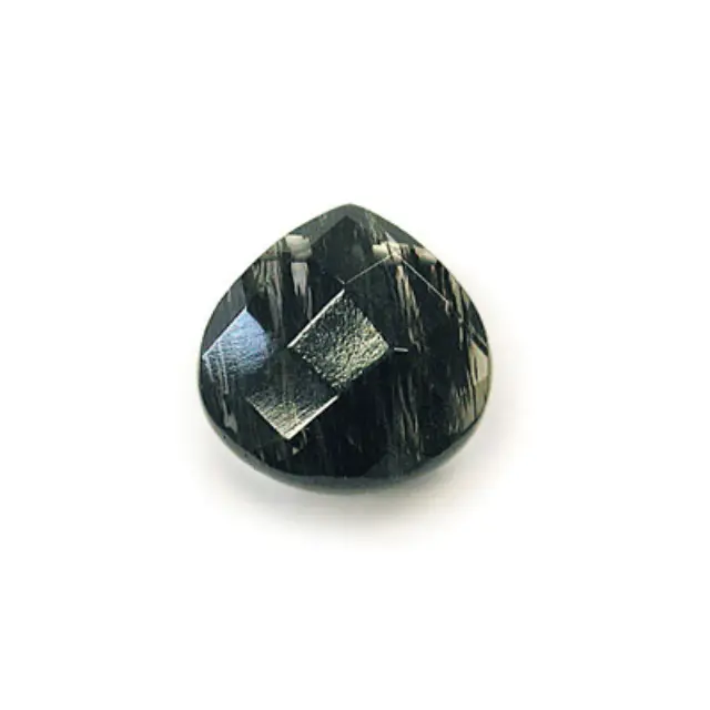 Ορυκτό Γυαλί Midnight Πρισματικό Pear 8x8mm - 5τεμ