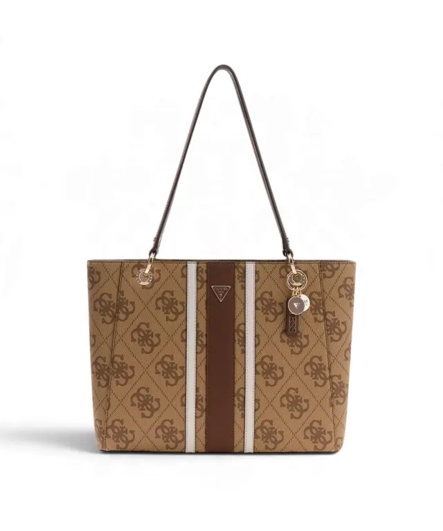 Guess - Γυναικεία Τσάντα Ώμου 'Noelle Shopper' HWSS9672250-LGW Καφέ