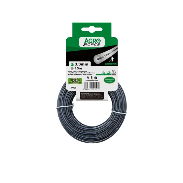 Μεσινέζα Agroforce Στρογγυλή Διπλή 3,3 mm 15m