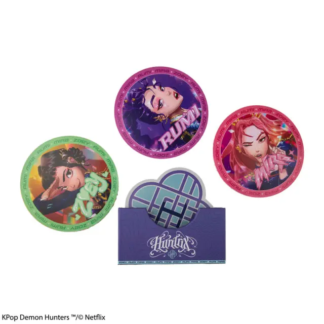 Σετ 4 Σουβερ HUNTR/X Kpop Demon Hunters Set of 4 Coasters