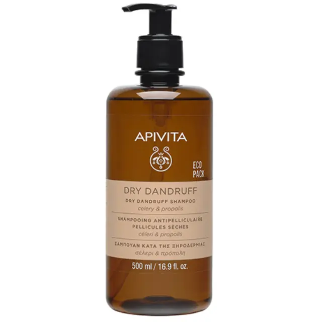 Apivita Dry Dandruff Celery & Propolis Σαμπουάν Kατά της Πιτυρίδας & της Ξηροδερμίας 500ml