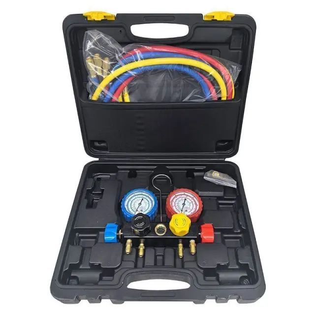BORMANN Pro BVP1005 - BORMANN Pro BVP1005 Σετ Εργαλείων Ελέγχου Πίεσης Κλιματιστικών με Μανόμετρα, 7 τμχ (077473)
