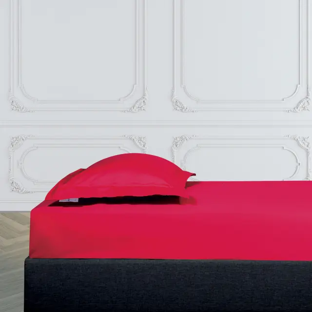 Σεντόνι King Size 180x200+35 Cozy Greenwich Polo Club Red 2260 Με Λάστιχο100% Βαμβακοσατέν