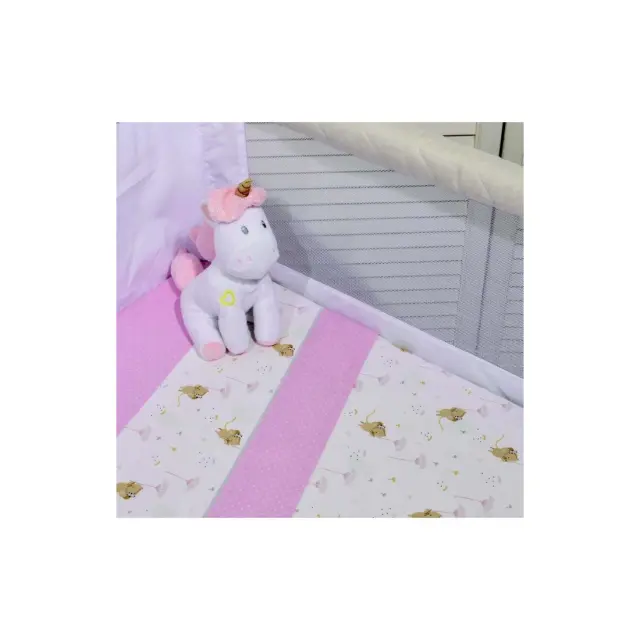 Σετ Σεντόνια Λίκνου 2 Τεμαχίων Baby Oliver 412 Ροζ