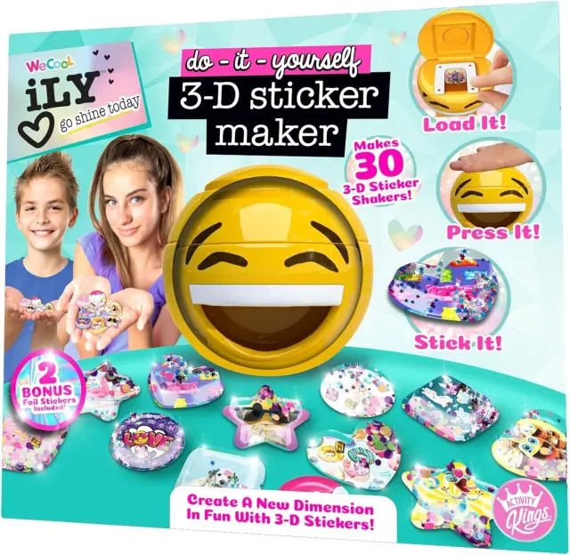 WT Ily Go Shine Today 3D Sticker Maker