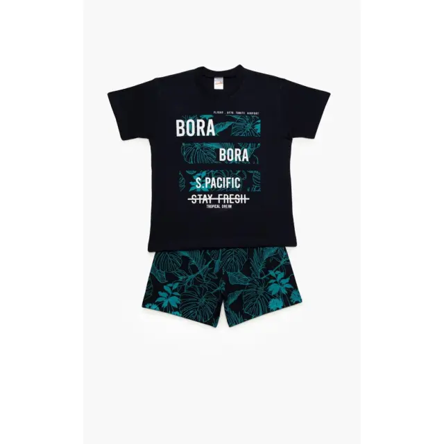 Πυτζάμα Παιδική Καλοκαιρινή Minerva Bora Bora Marine No8 61948-200 2