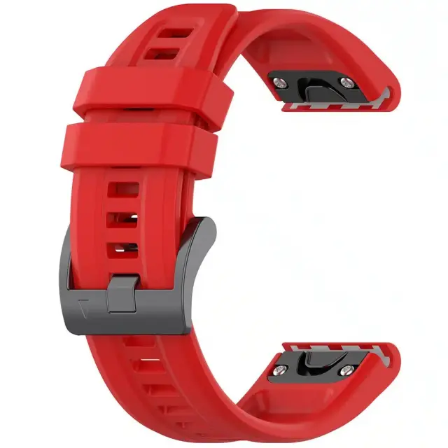 Techsuit - Watchband QuickFit 26mm (W060) - Garmin Fenix 5X/5X Plus/6X/6X Pro/7X/8/8 Pro/9/9 Pro (51mm) - Red