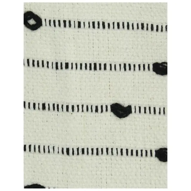 Ριχτάρι Ριγέ Μαύρο Βαμβακερό 130x170cm 3