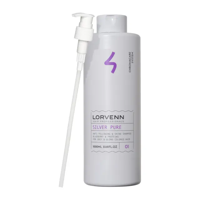 Lorvenn Silver Pure Anti-Yellowing & Shine Shampoo 1000 ml