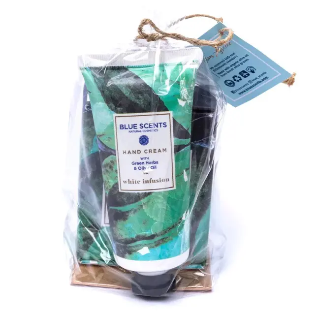 Blue Scents Mini Gift Set White Infusion Κρέμα Χεριών, 75ml + Luxury Σαπούνι, 135gr