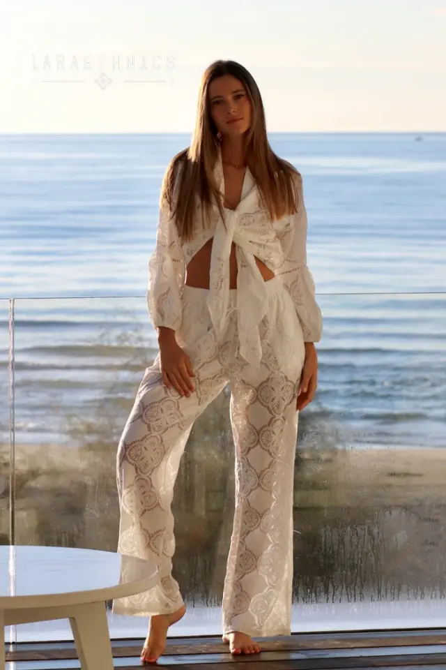 LARA ETHNICS “ARLO CROISIERE” PANTS (ARLO-CROISIERE-WHITE)