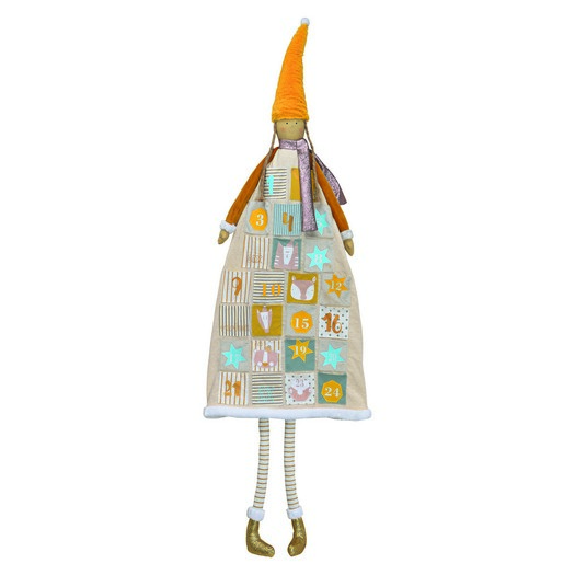 Ημερολόγιο advent κοριτσάκι, 47x140x9cm, orange