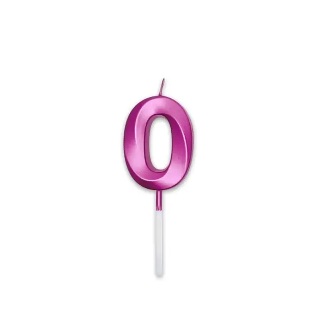 Κερί Prestige Fuxia Metal 9 cm Νούμερο 0
