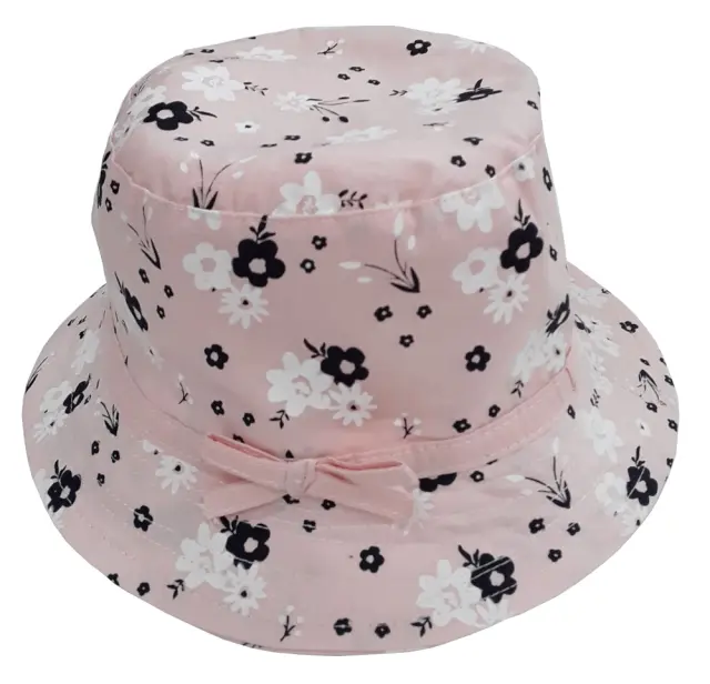 Καπελάκι Black White Pink Flowers Venere 7170724 - 48 cm (12-18m)