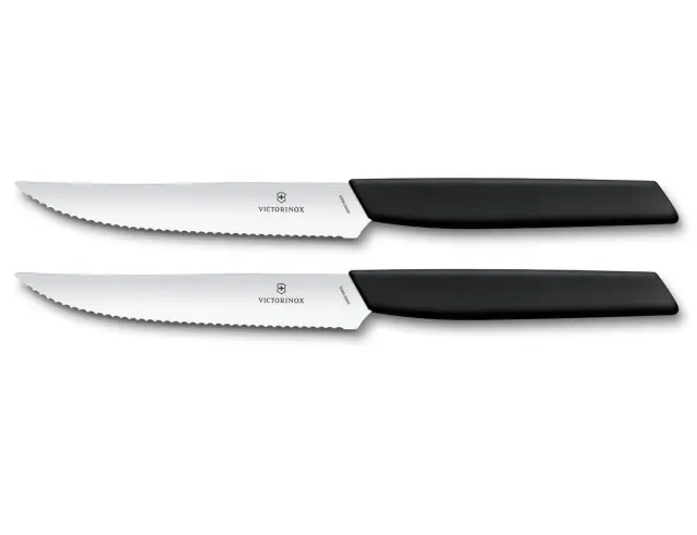 Σετ Μαχαίρια Μπριζόλας Victorinox Swiss Modern με μήκος λεπίδας 12cm - Black - 2 τεμάχια6.9003.12WB 3
